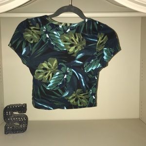 American Apparel Tops - American Apparel Jungle Leaves Crop Top American Apparel Tops - American Apparel Jungle Leaves Crop Top